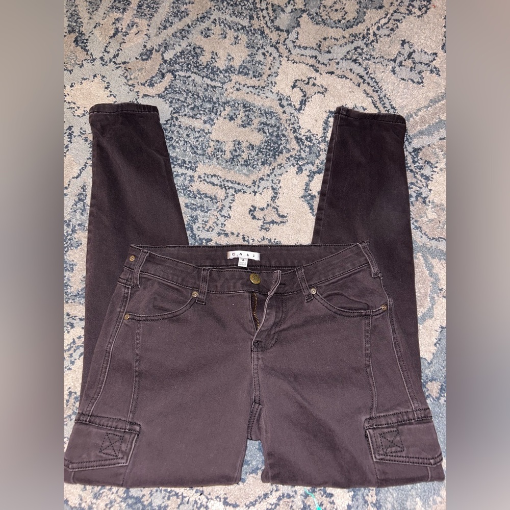 Brown skinny jeans